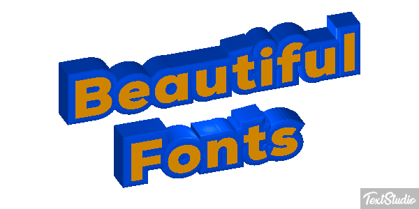Beautiful Fonts Efecto de texto