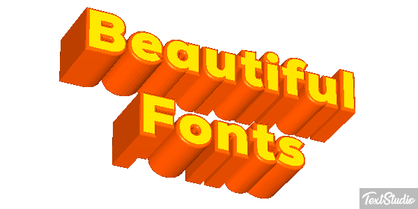Beautiful Fonts Efecto de texto