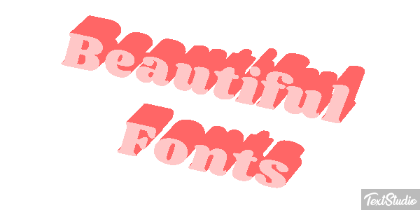 Beautiful Fonts Efecto de texto
