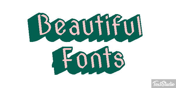 Beautiful Fonts Efecto de texto