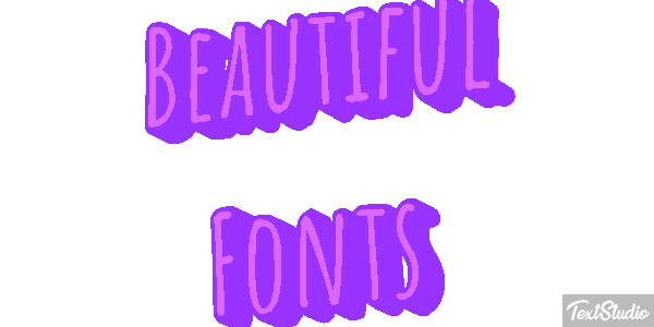 Beautiful Fonts Efecto de texto