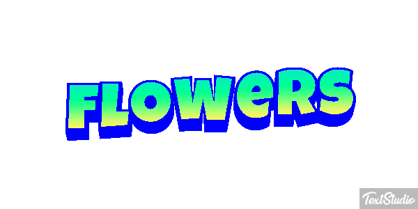 Flowers Text effect
