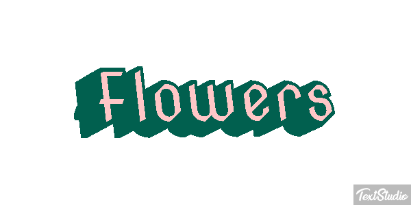 Flowers Text effect