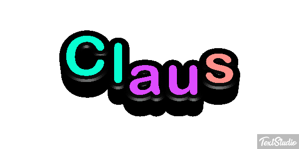 Claus Text effect