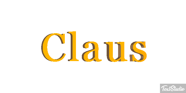 Claus Text effect