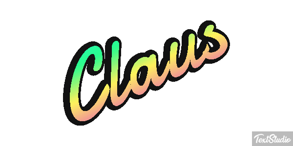 Claus Text effect