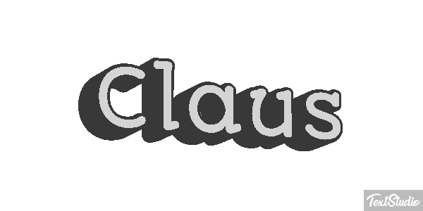 Claus Text effect