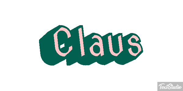 Claus Text effect