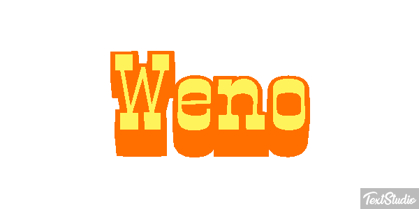 Weno Effet de texte
