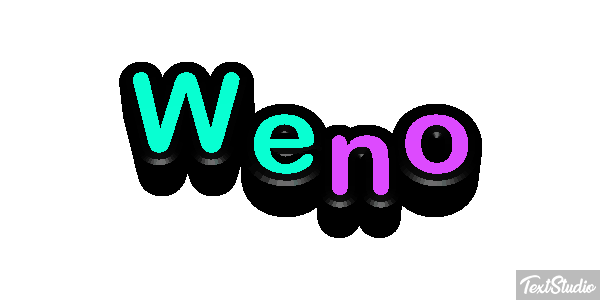 Weno Effet de texte