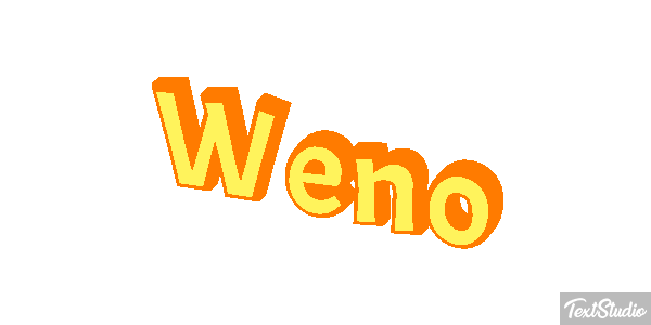 Weno Effet de texte