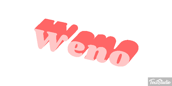 Weno Effet de texte