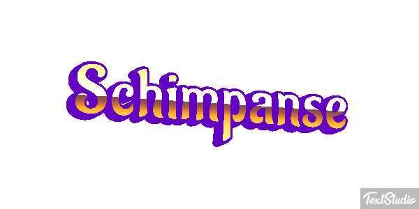 Schimpanse Texteffekt