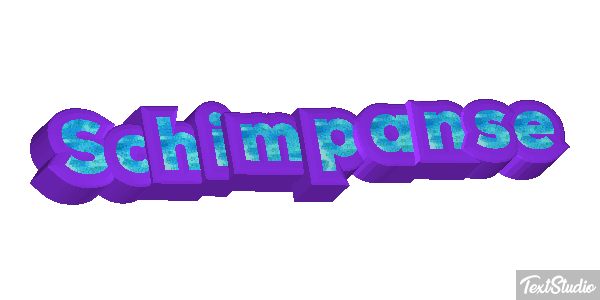 Schimpanse Texteffekt