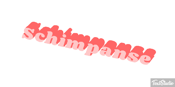 Schimpanse Texteffekt