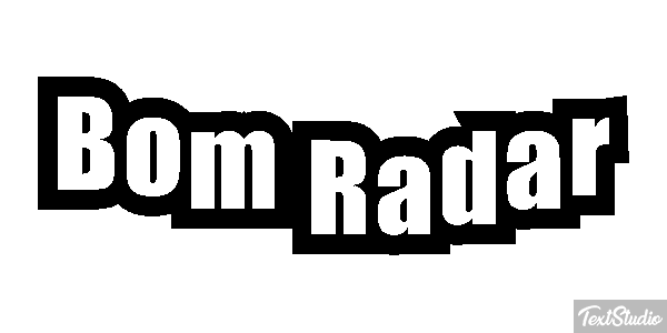 Bom Radar Tekst effect