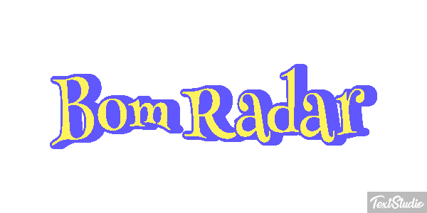 Bom Radar Tekst effect