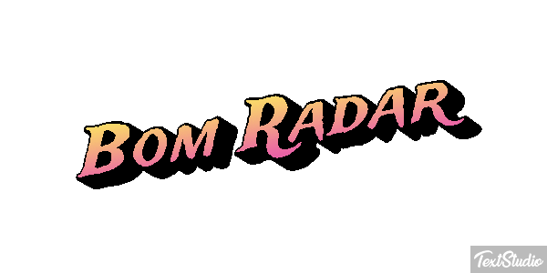 Bom Radar Tekst effect