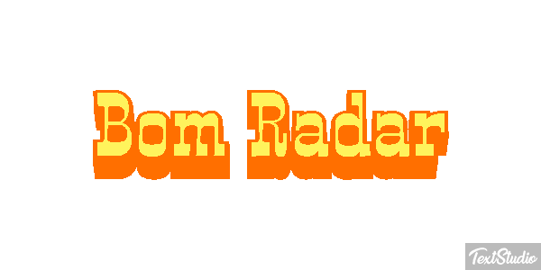 Bom Radar Tekst effect