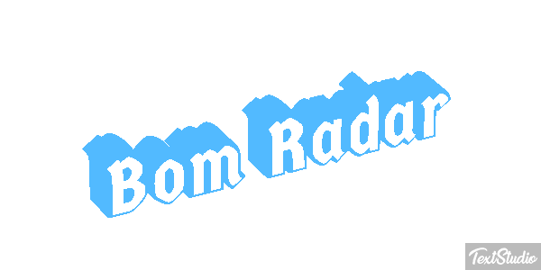 Bom Radar Tekst effect
