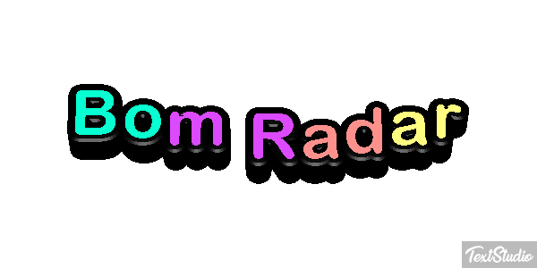 Bom Radar Tekst effect