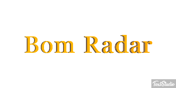 Bom Radar Tekst effect