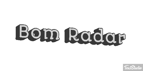 Bom Radar Tekst effect