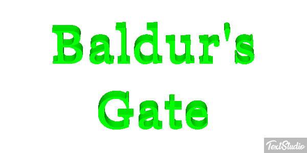Baldur's Gate Metin efekti