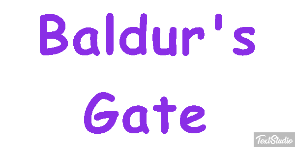 Baldur's Gate Metin efekti