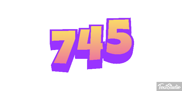 745 Efekt tekstowy