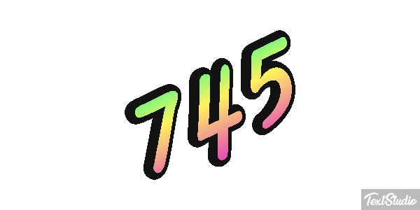 745 Efekt tekstowy
