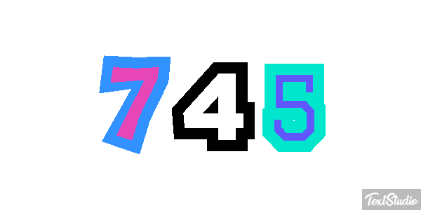 745 Efekt tekstowy