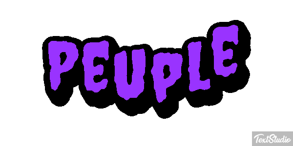 Peuple Effet de texte