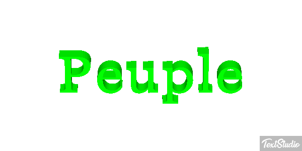 Peuple Effet de texte