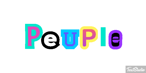 Peuple Effet de texte