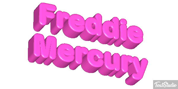 Freddie Mercury Text effect