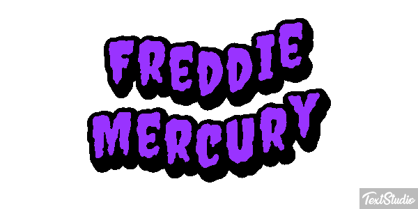 Freddie Mercury Text effect