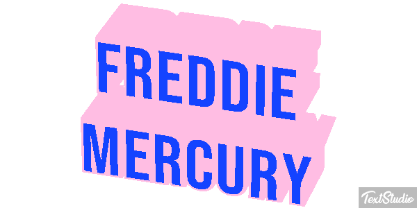 Freddie Mercury Text effect