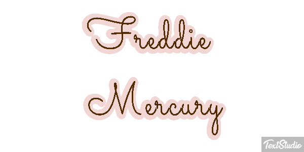 Freddie Mercury Text effect