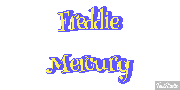 Freddie Mercury Text effect