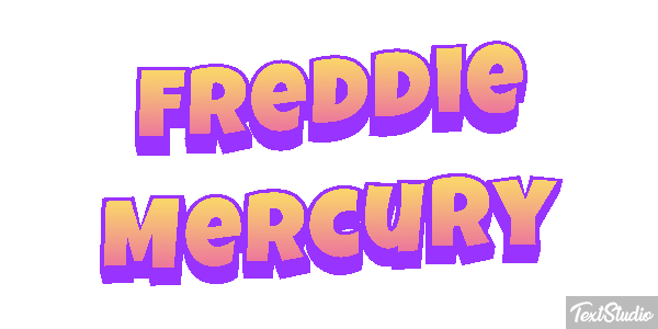 Freddie Mercury Text effect