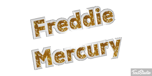 Freddie Mercury Text effect