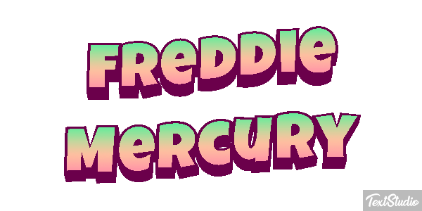 Freddie Mercury Text effect