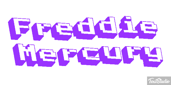 Freddie Mercury Text effect