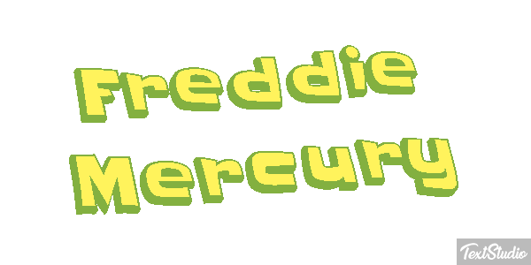 Freddie Mercury Text effect