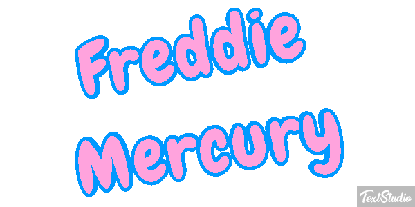 Freddie Mercury Text effect