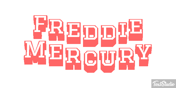 Freddie Mercury Text effect