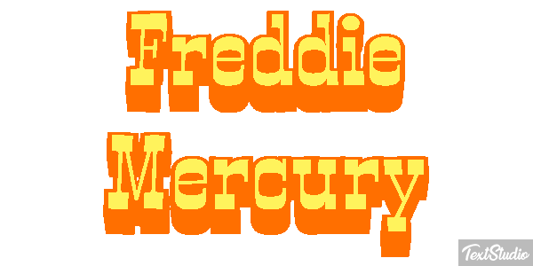 Freddie Mercury Text effect