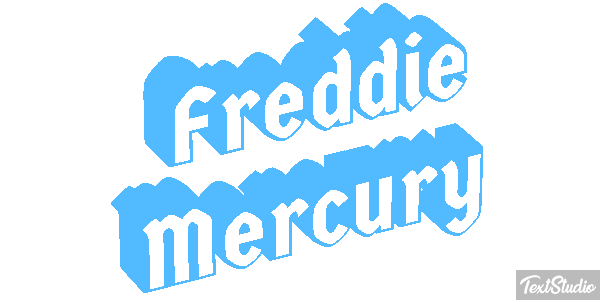 Freddie Mercury Text effect