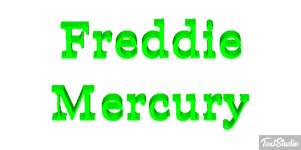 Freddie Mercury Text effect